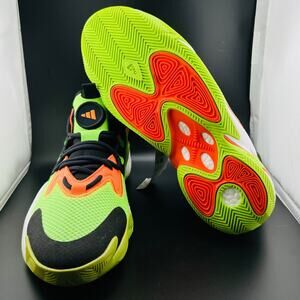 Adidas BYW Select Basketball Shoes Solar Green Impact Orange Core IG4948 Sz 11